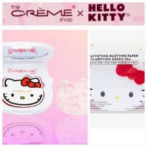 The Creme Shop X Hello Kitty Mattifying Blotting Paper Reusable Compact Mirror